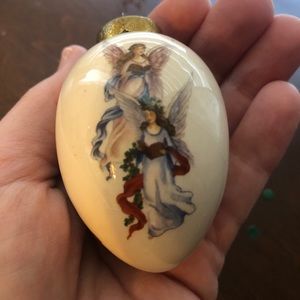 VTG “The Egg Lady” hand painted porcelain ornament